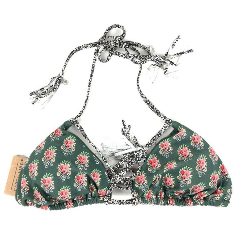 Cape‎ Juby Aeropostale Floral  Bikini Top Size L NW
